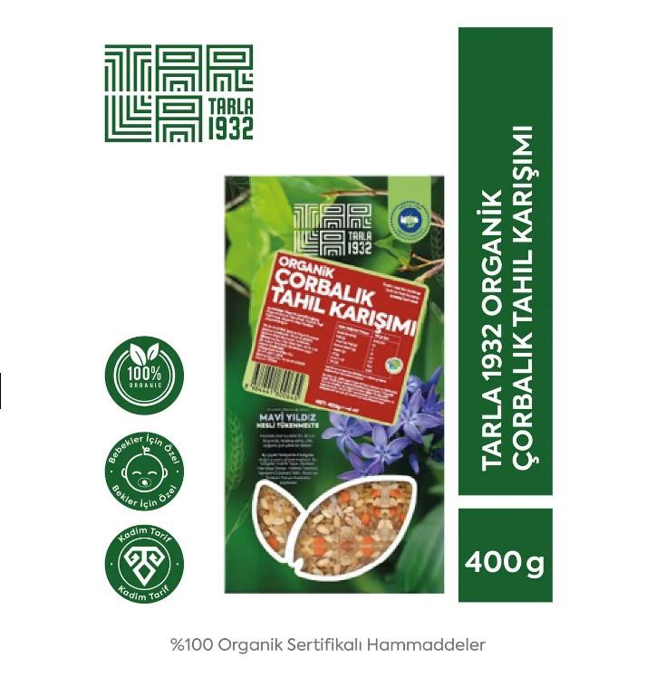 Tarla 1932 Organik Çorbalık Tahıl Karışımı 400 Gr