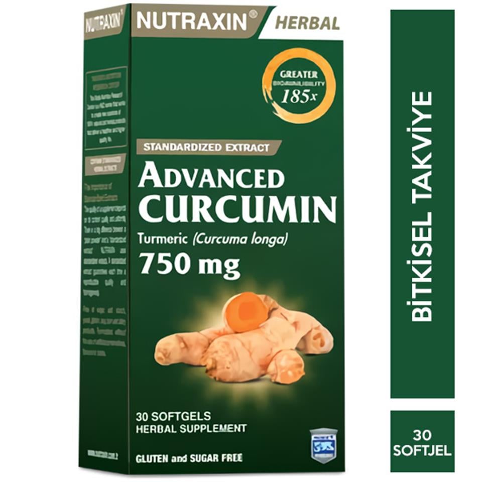 Nutraxin Advanced Curcumin 750 mg 30 Kapsül