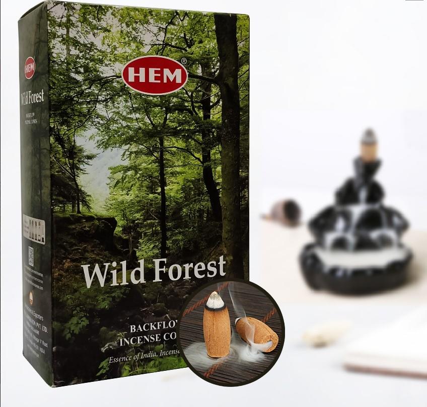 Hem Konik Geri Akış Tütsü Wild Forest 1 Paket 10 Adet