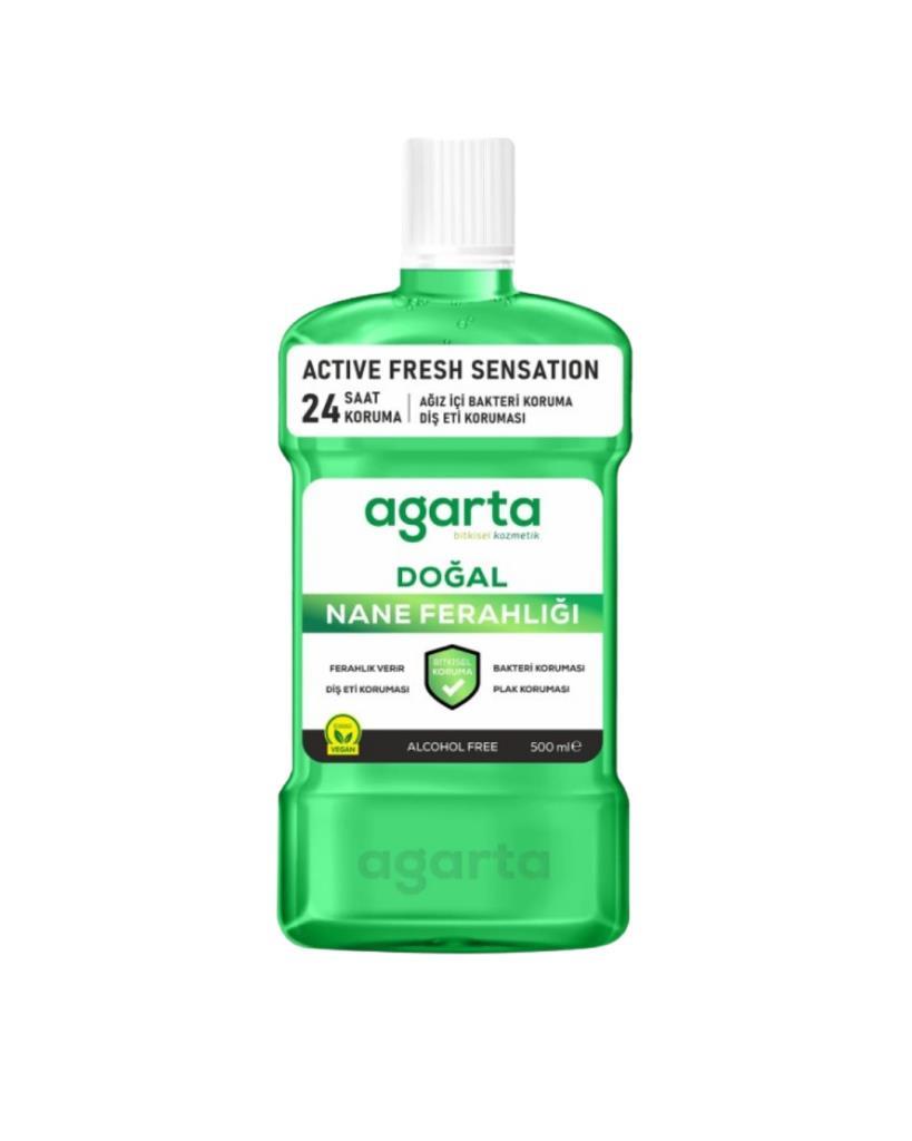 Agarta Ağız Bakım Suyu Nane Ferahlığı Alkolsüz 500 Ml