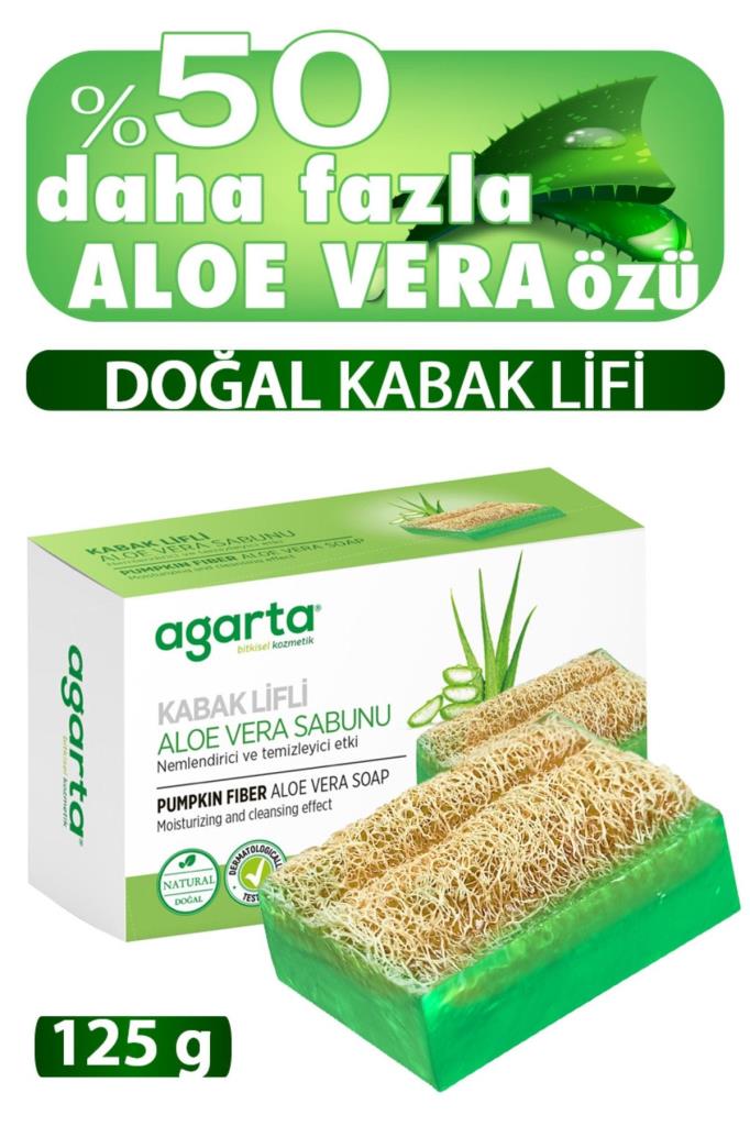 Agarta Kabak Lifli Aloe Vera Sabunu 125g