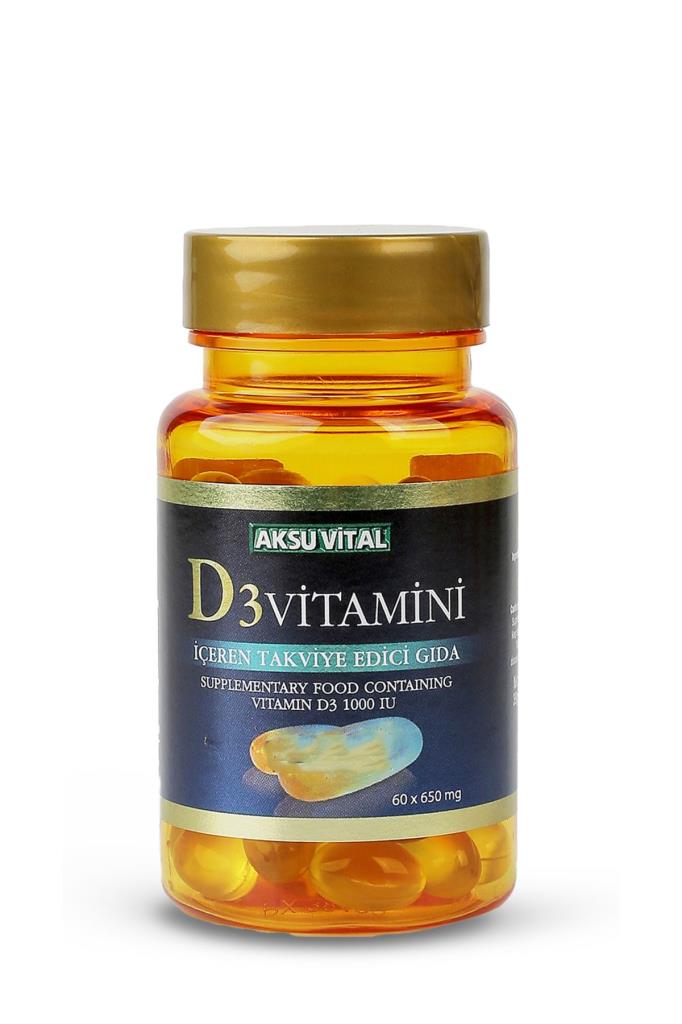 Aksu Vital Vitamin D3 60 Softgels