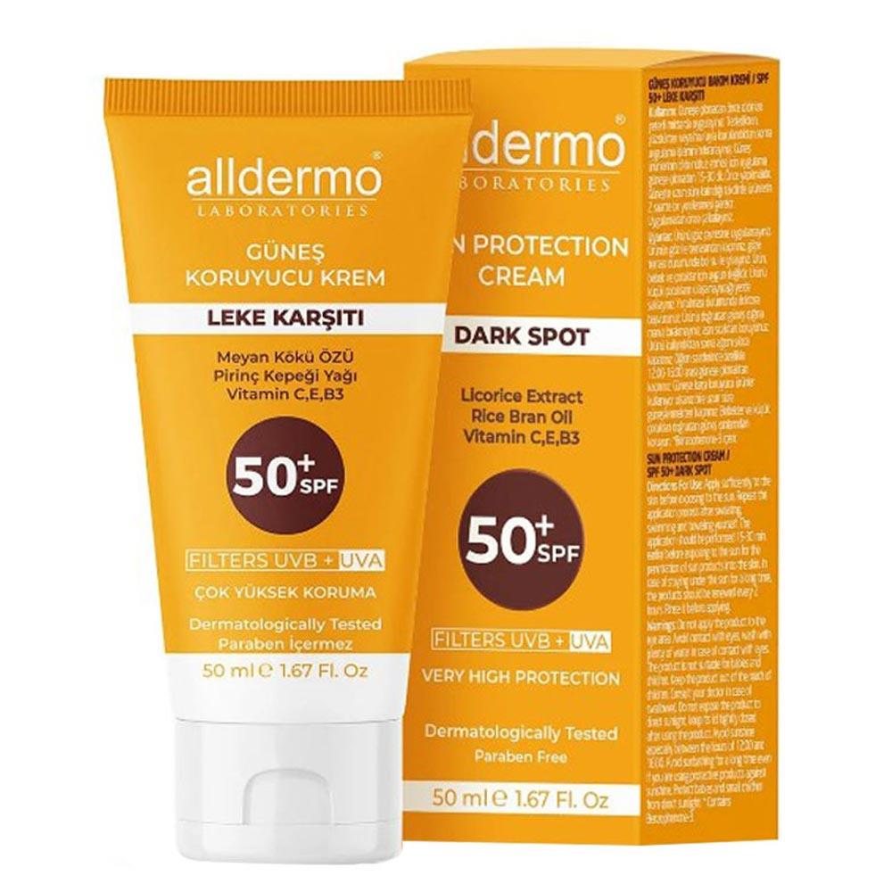 Alldermo SPF 50+ Leke Karşıtı Krem 50 ml Tüp