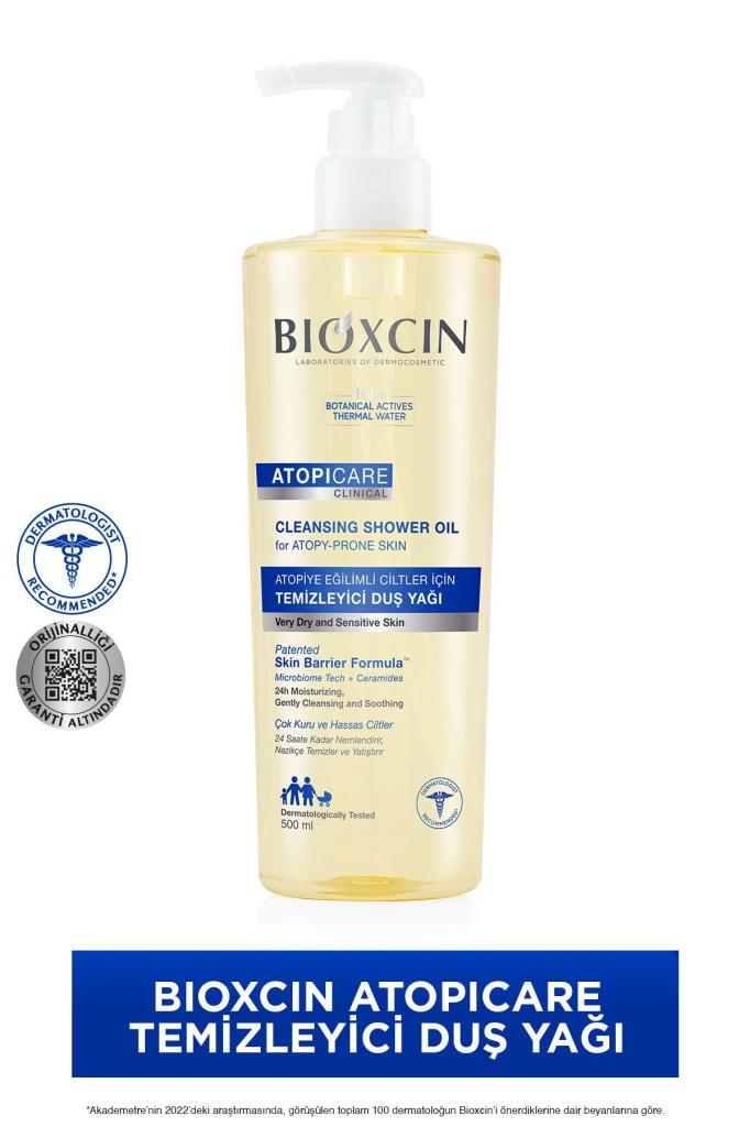 Bıoxcın Atopicare Atopiye Eğilimli Ciltler İçin Temizleyici Duş Yağı 500 Ml