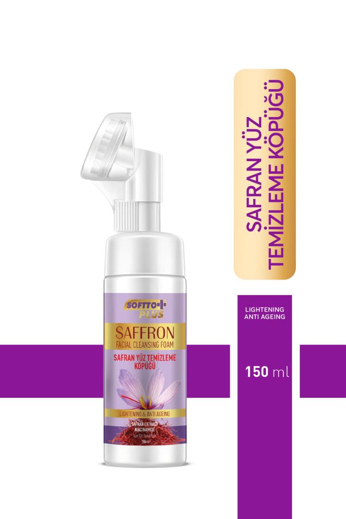 Softto Plus Safran Fırçalı Yüz Temizleme Köpüğü 150ml