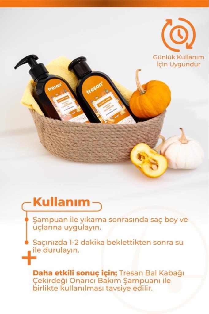 Tresan Bal Kabağı Çekirdeği Onarıcı Sülfatsız Saç Bakım Kremi 300 ml