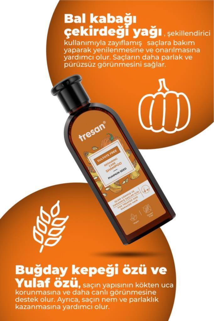 Tresan Bal Kabağı Onarıcı Sülfatsız Şampuanı 300 ml