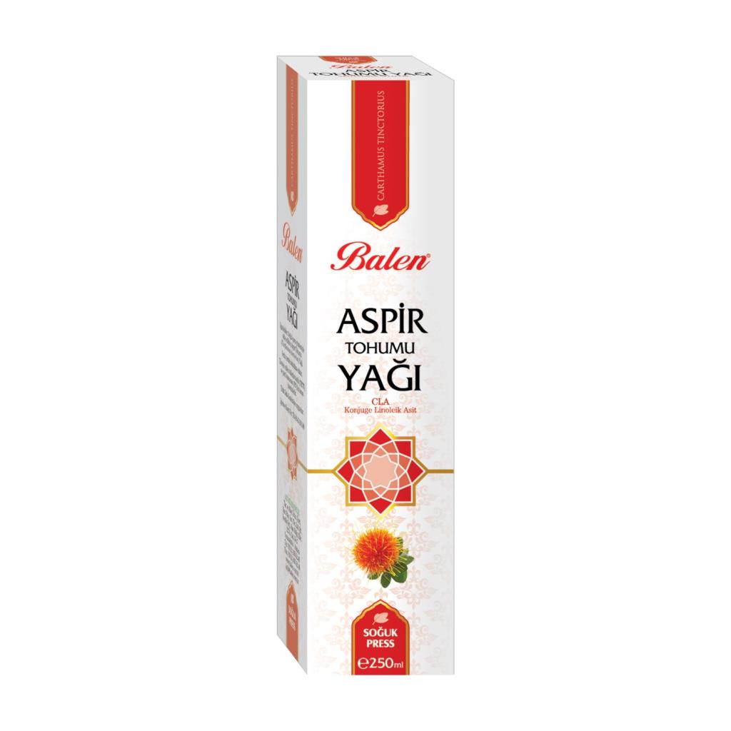 Balen Aspir Tohumu Yağı 250 ml Soğuk Pres