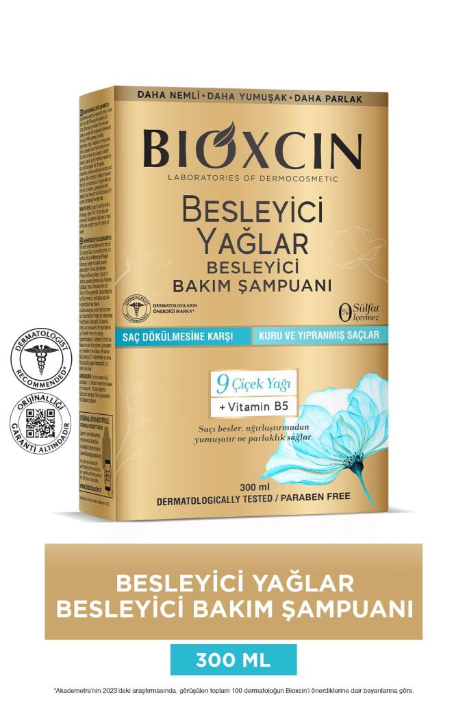 Bioxcin Besleyici Yağlar Bakım Şampuanı 300 ML
