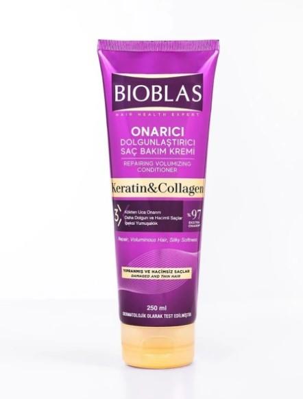 Bıoblas Onarıcı Dolgunlaştırıcı Keratin & Kolajen Saç Bakım Kremi 250 Ml