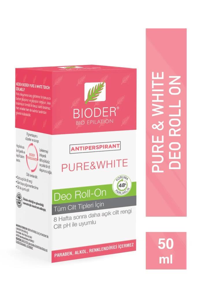 Bioder Skincare Pure White Deo Roll On Tüm Cilt Tipleri 50 Ml