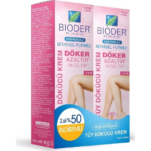 Bioder Tüy Dökücü Krem 2x100 ml
