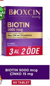 Bıoxcın Bıotın 5000 Mcg 3 Al 2 Öde