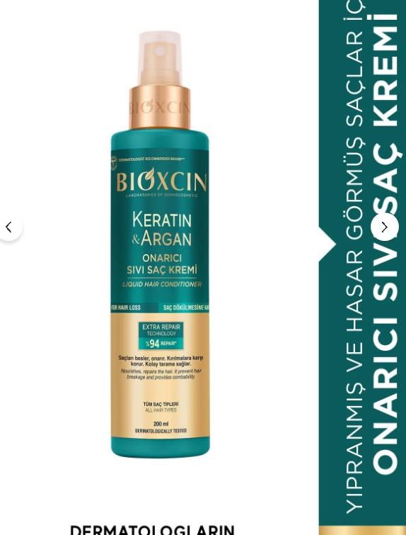 Bıoxcın Keratin & Argan Onarıcı Sıvı Saç Kremi 200 Ml