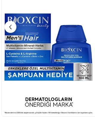 Bıoxcın Men's Haır 30 Tablet + Şampuan Hediyeli