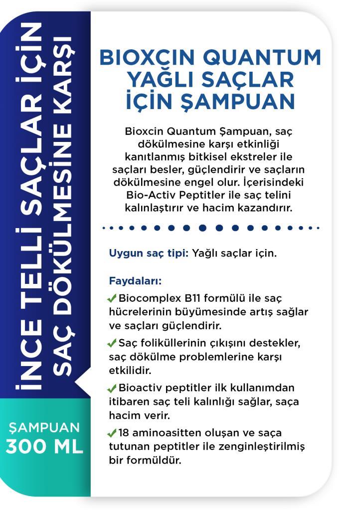 Bioxcin Quantum Shampoo for Oily Hair 300ml