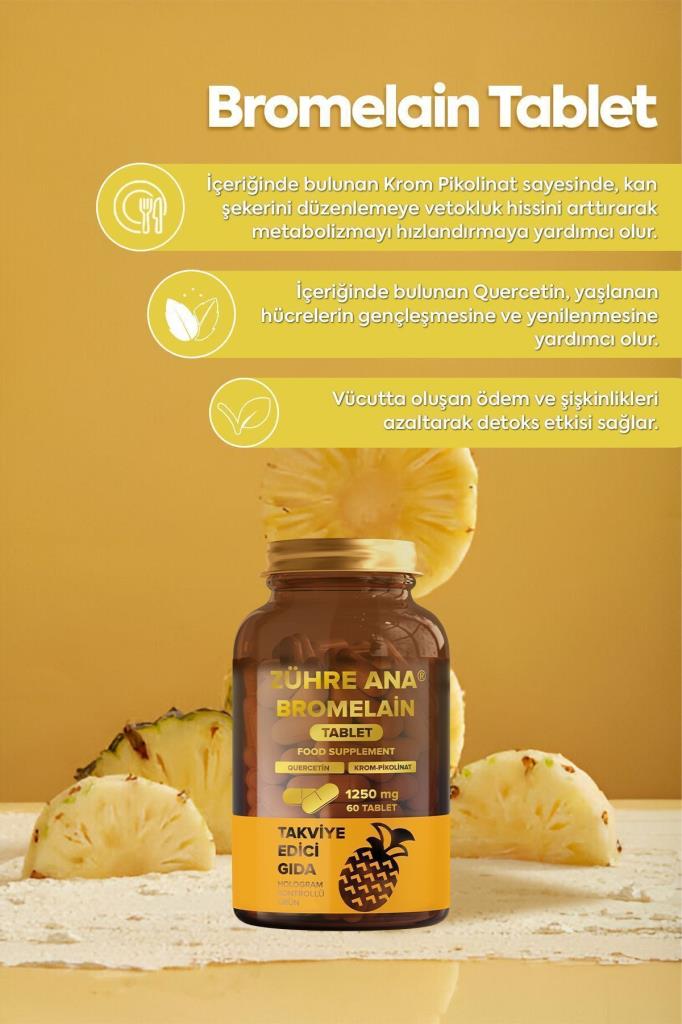 Zühre Ana Bromelain 60 Tablet -1250 Mg