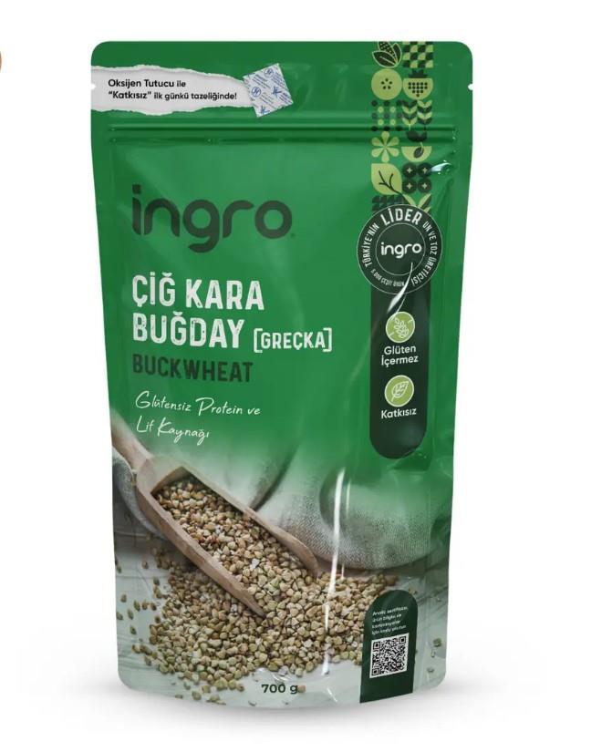 İngro Glutensiz Çiğ Kara Buğday (Greçka) 700 Gr