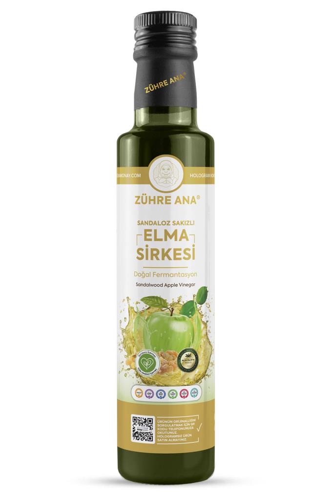 Zühre Ana Sandaloz Sakızlı Elma Sirkesi Doğal Fermantasyon 500 Ml