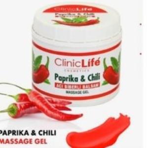 ClinicLife Paprika and Chili Pepper Balsam Massage Gel 500 ml