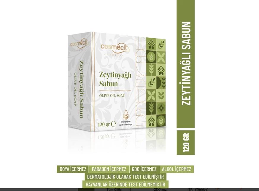 Cosmecit Zeytinyağlı Sabun 120 Gr