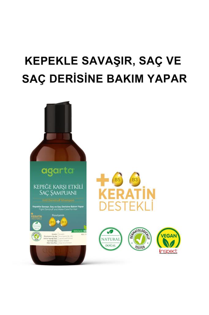 Agarta Doğal Kepeğe Karşı Etkili Şampuan 400 ml