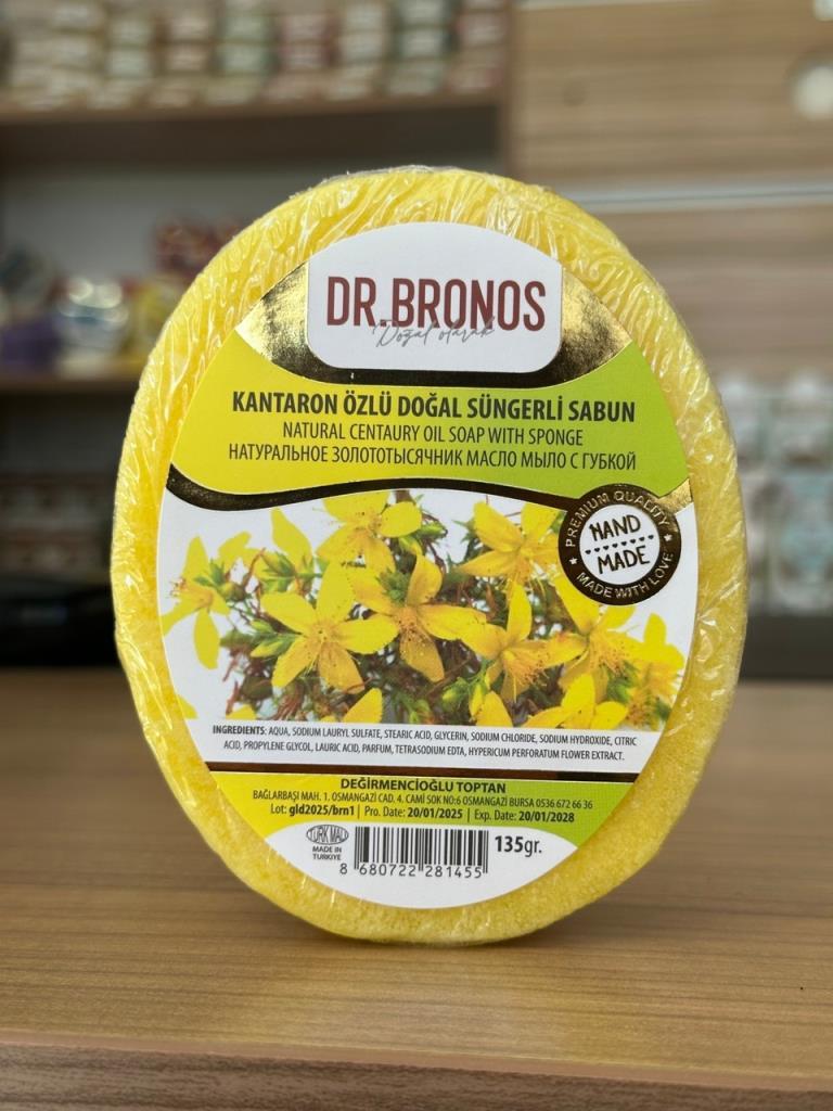 Dr. Bronos Kantaron Özlü Doğal Süngerli Sabun 135 Gr