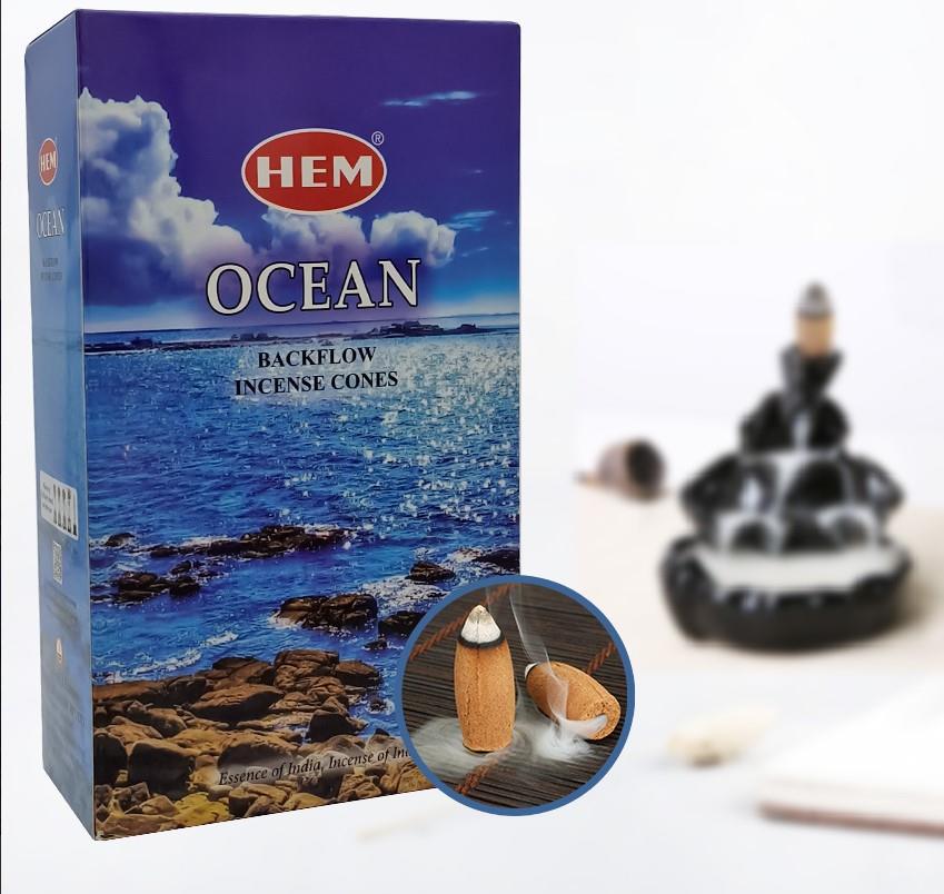 Hem Konik Geri Akış Tütsü Ocean 1 Paket 10 Adet