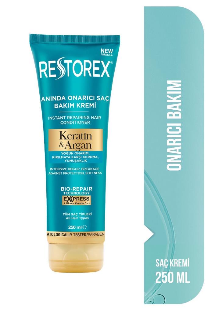 Restorex Keratin & Argan Onarıcı Saç Bakım Kremi 250 Ml