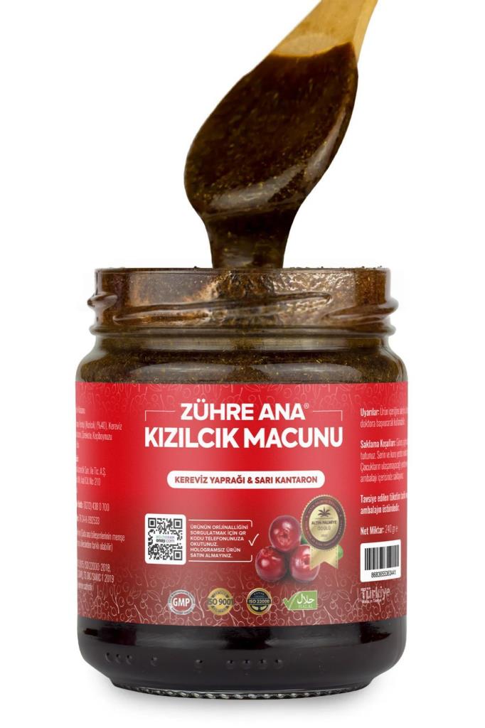 Zühre Ana Kızılcık Macunu Kereviz Yaprağı ve Sarı Kantaron 240 Gr