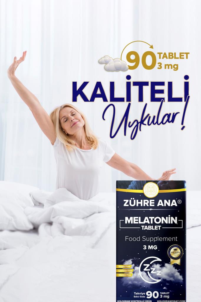 Zühre Ana Melatonin Tablets 3mg, 90 Tablets