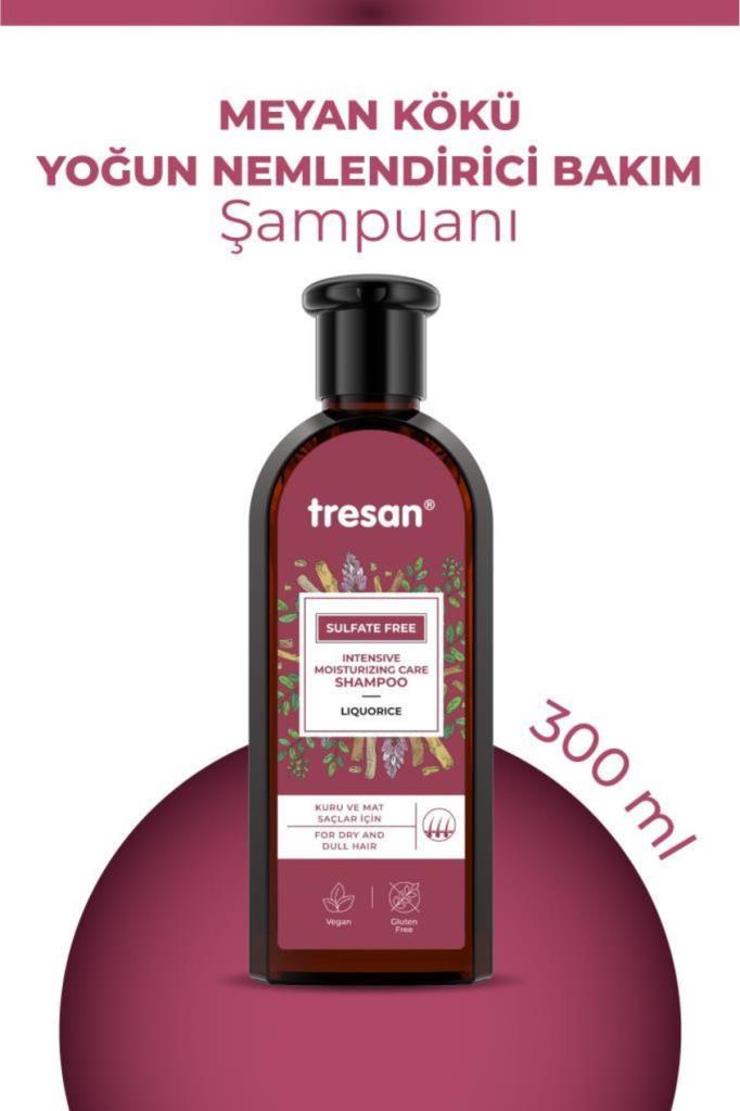 Tresan Meyan Kökü Yoğun Nemlendirici Sülfatsız Şampuanı 300 ml