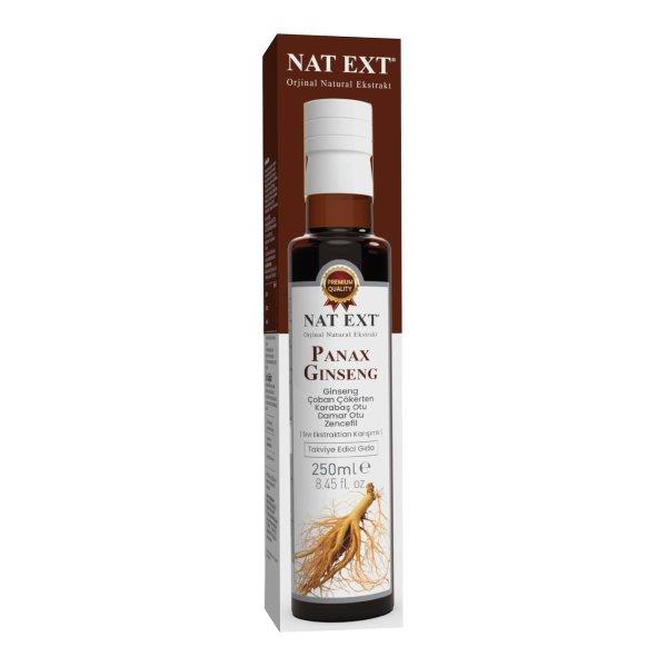 Nat Ext Panax Ginseng Çoban Çökerten Karabaş Otu Damar Otu Zencefil Sıvı Ekstrakt Karışımı 250 Ml