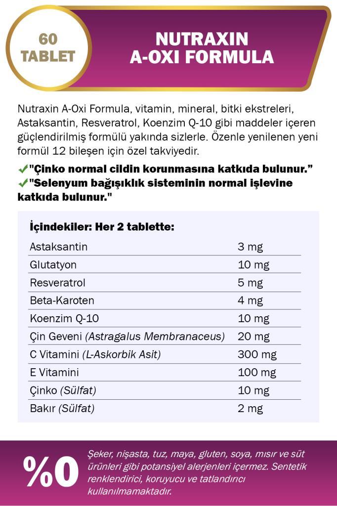 Nutraxin A-Oxi Formula 60 Tablet
