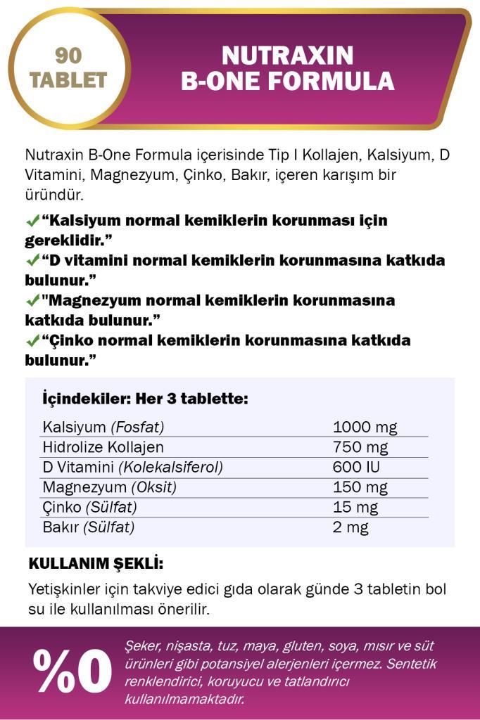 Nutraxin B-One Formula 90 Tablet