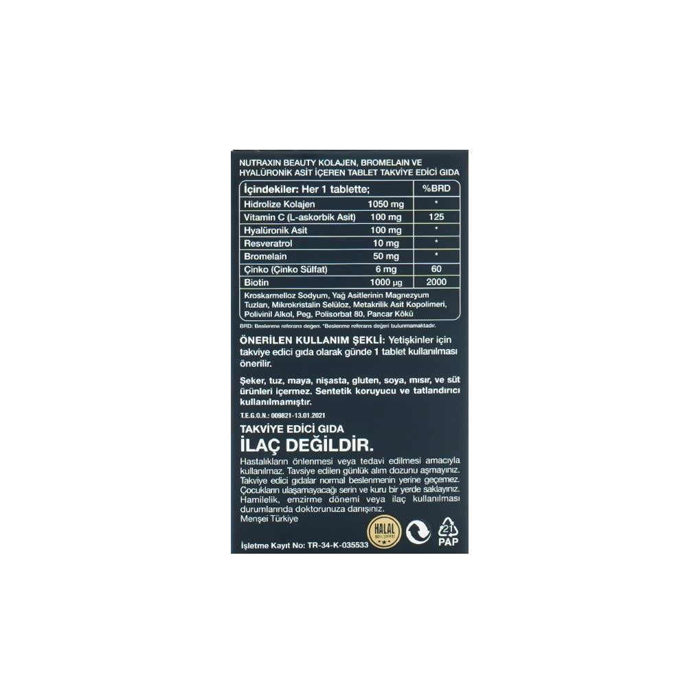 Nutraxin Collagen Hydrolyzed Collagen 30 Tablets