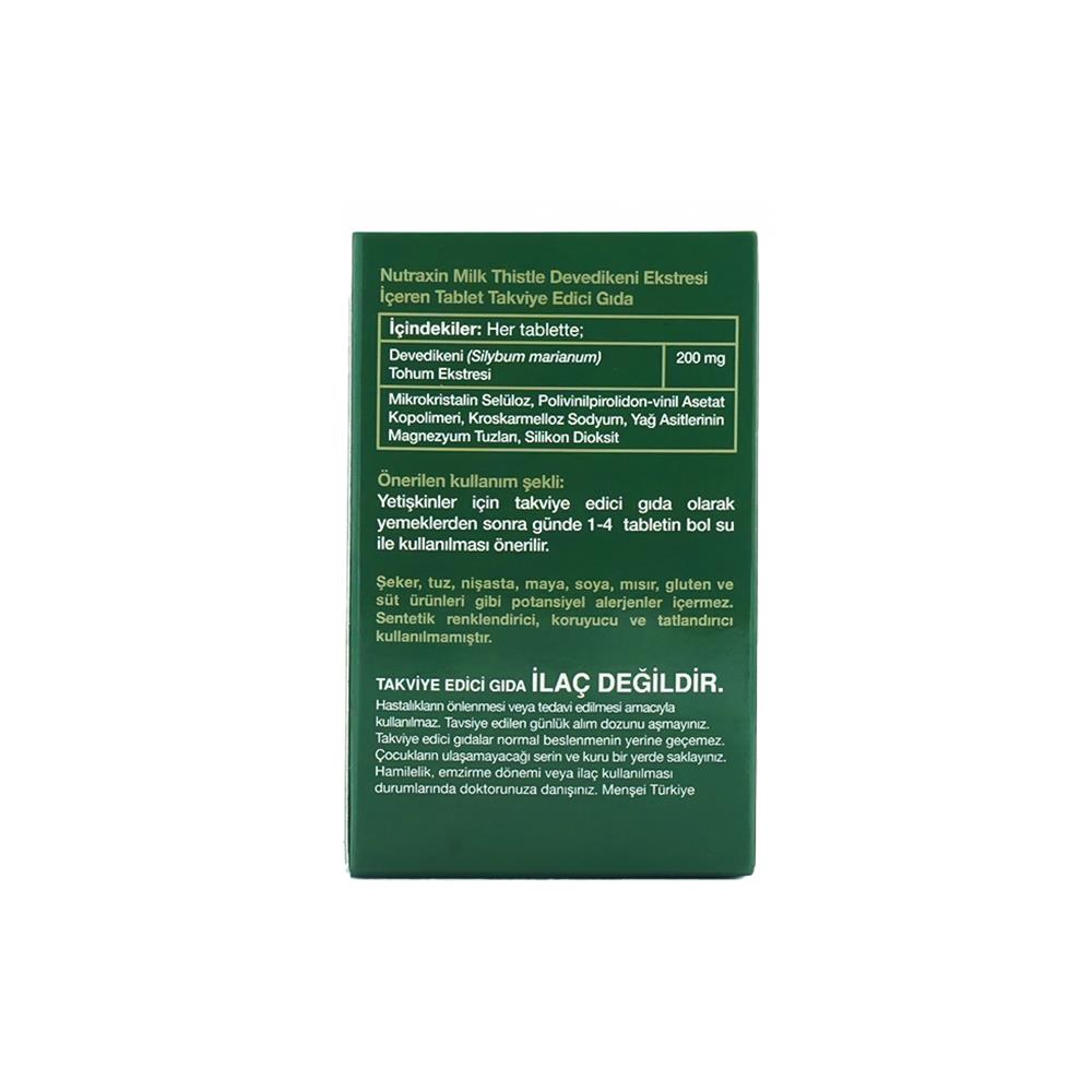 Nutraxin Milk Thistle 200 Mg 60 Tablets