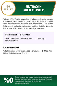 Nutraxin Milk Thistle 200 Mg 60 Tablets