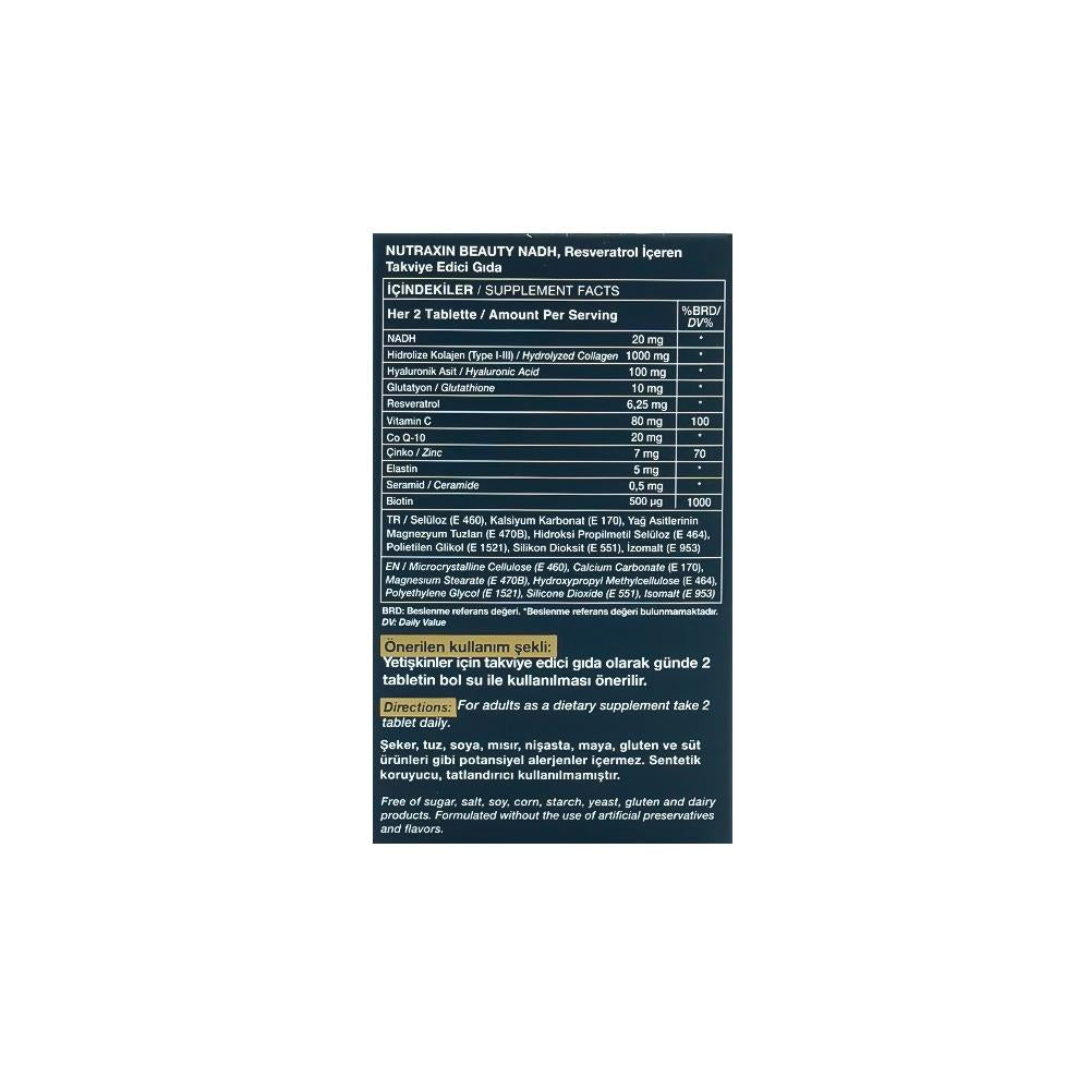 Nutraxin Nadh & Collagen 60 Tablets