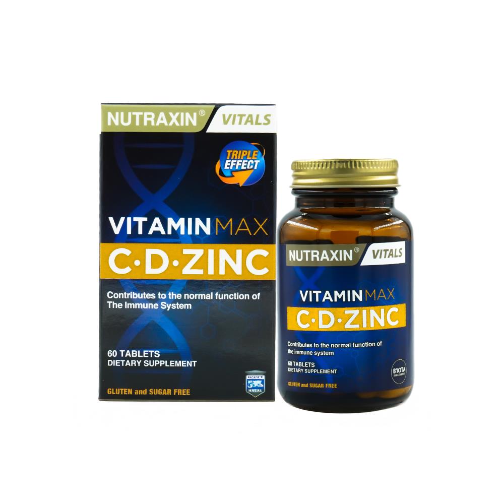 その他 CBDMAX Nutraxin Vitamin Max C-D-Zınc 60 Tablet – Yeşil Pazar