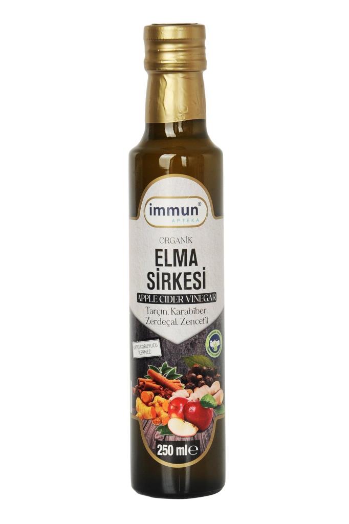 Ralila Immun Apteka Organik Elma Sirkesi Zencefil ve Zerdeçallı 250 ml