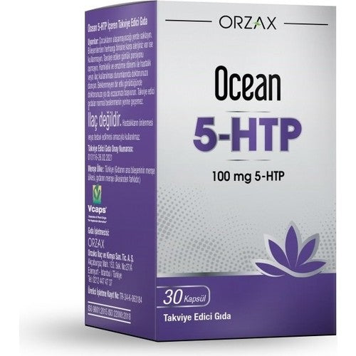 Orzax Ocean 5 HTP 100mg 30 Capsules