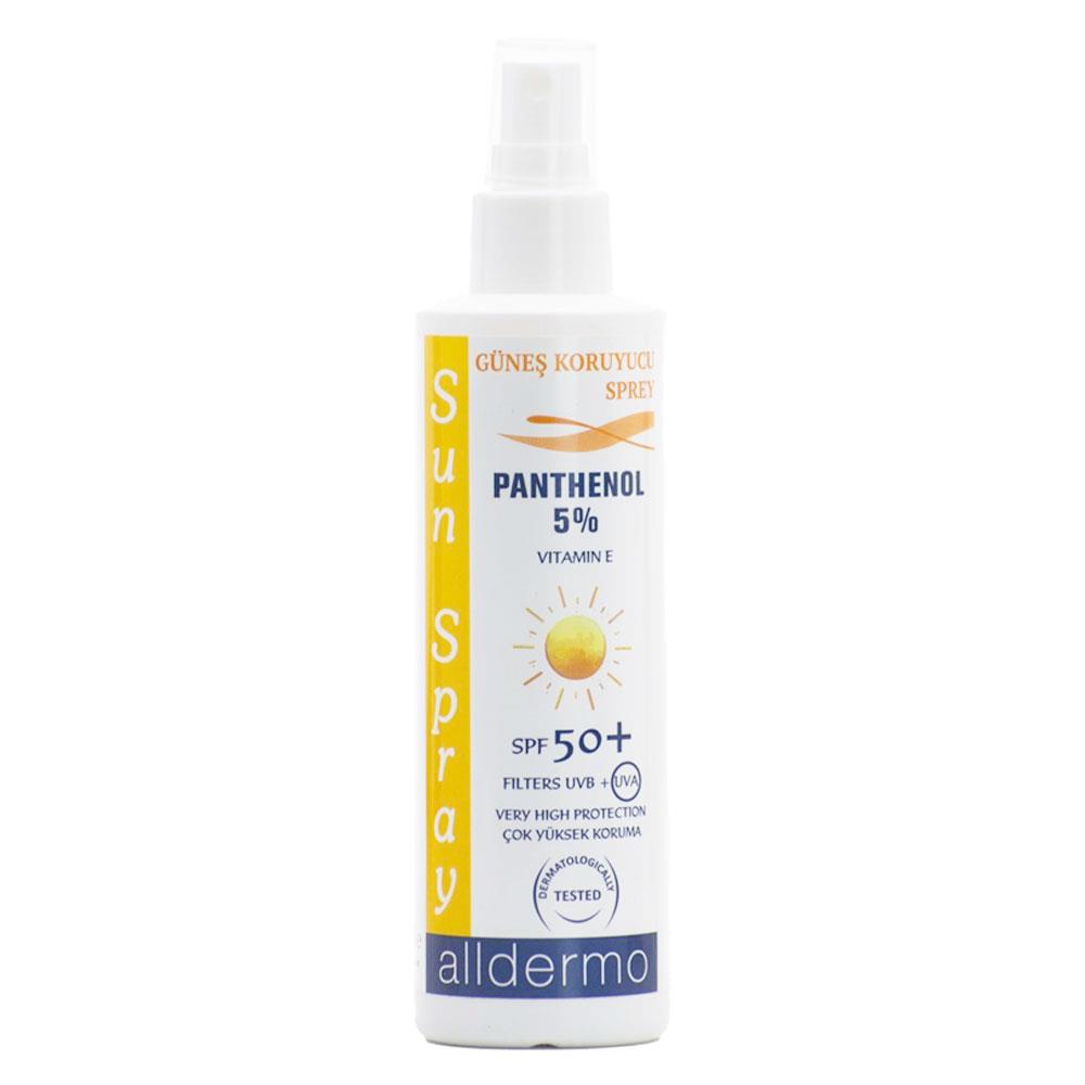 OUTLET Alldermo SPF 50+ Sprey 200 ml SKT 2025-02-28 İADESİ YOKTUR