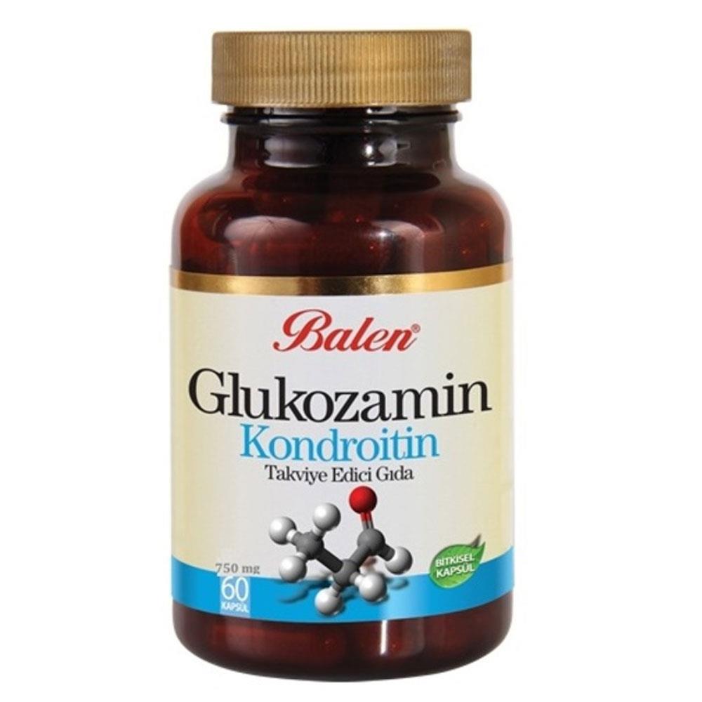 OUTLET Balen Glukozamin Kondroitin 750 mg 60 kapsül SKT 2025-12-31 İADESİ YOKTUR