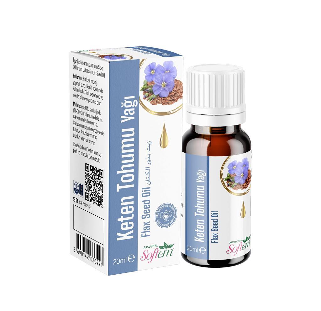 OUTLET Softem Keten Tohumu Yagi 20 Ml SKT 2025-08-31 İADESİ YOKTUR