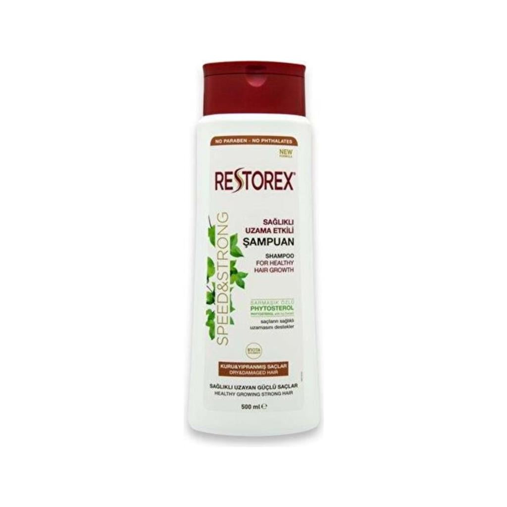 Restorex Sağlıklı Uzama Etkili Sarmaşık Özlü Şampuan 500 ml Kuru ve Yıpranmış Saçlar