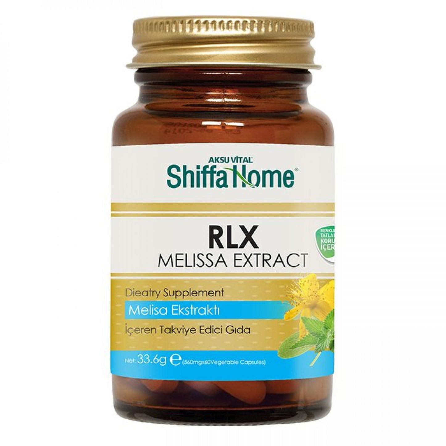 Shiffa Home RLX Melisa Ekstraktı Kapsül 560 Gr 60 Adet