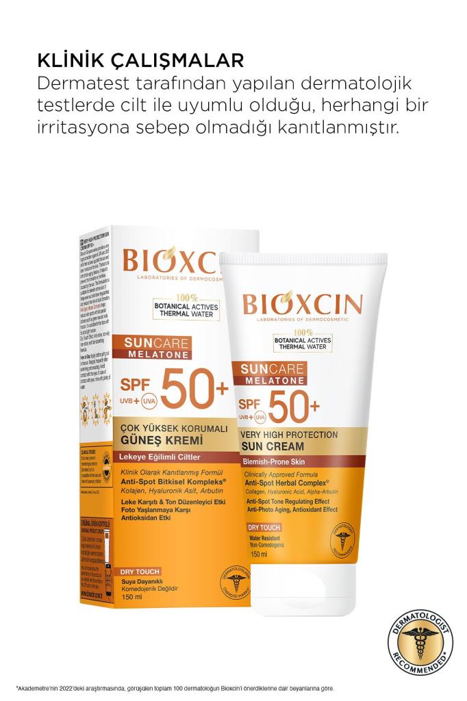 Bioxcin Sun Care Lekeye Eğilimli Ciltler İçin Çok Yüksek Korumalı Güneş Kremi 50 Spf 150 Ml