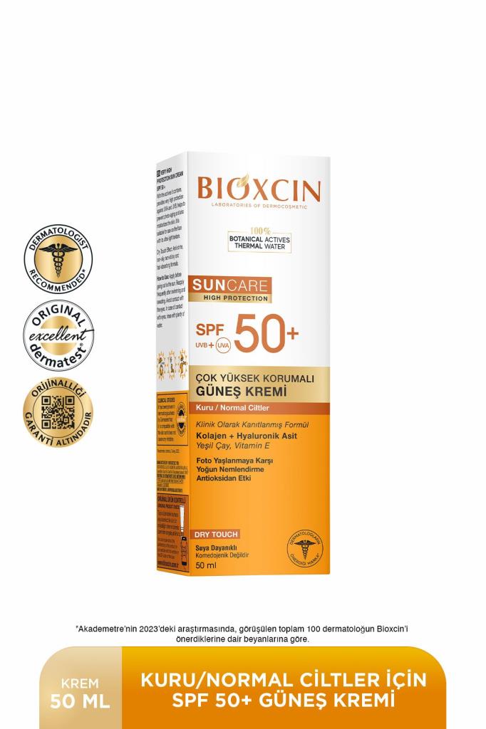 Bioxcin Sun Care Spf 50 Yüz Güneş Kremi 50 ml Kuru ve Normal Cilt + Vücut Güneş Spreyi 200 Ml