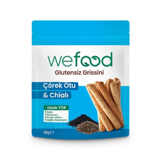Wefood Çörekotlu Chialı Glutensiz Grissini 40 gr